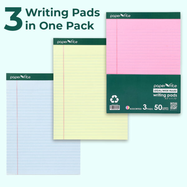 Paper Rite Legal Pad Pack of 3 - Image 3