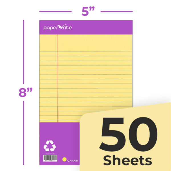Paper Rite Legal Pad Canary Pack of 6 - Image 7