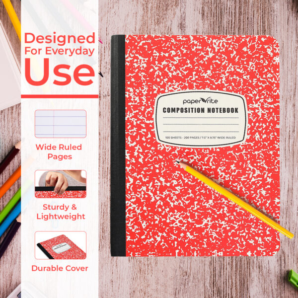 Composition Notebook Wide Ruled Pack of 12 - Image 15