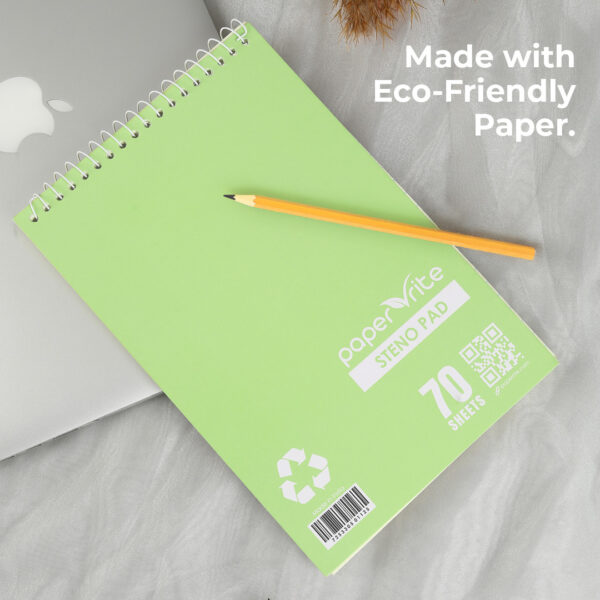 Paper Rite Steno Pad, Light Green Pack of 12 - Image 5