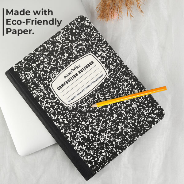 Composition Notebook College Ruled Black Marble Pack of 12 - Image 6