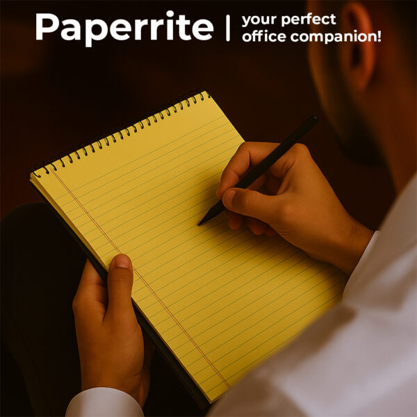 Paper Rite Legal Pad Canary Top Spiral - Image 6