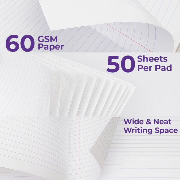 Paper Rite Legal Pad White Pack of 3 - Image 5