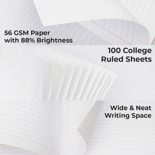 Composition Notebook College Ruled Black Marble Pack of 12 - Image 7