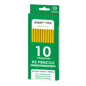 Paper Rite 10 CT Yellow Pencil Mono Box