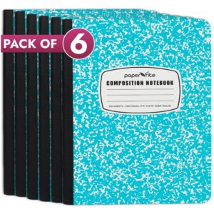 Composition Notebook | Wide Ruled | Pastel Blue | Pack of 6