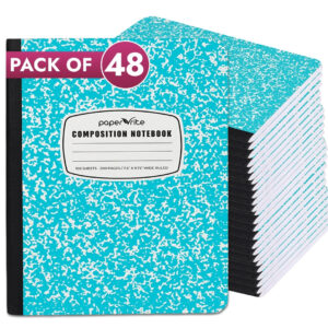 Composition Notebook | Wide Ruled | Pastel Blue | Pack of 48