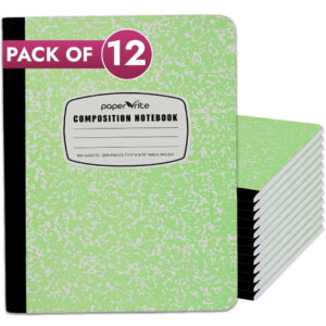 Composition Notebook | Wide Ruled | Pastel Green | Pack of 12
