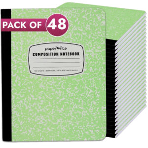 Composition Notebook | Wide Ruled | Pastel Green | Pack of 48