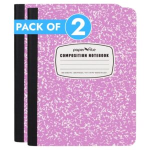 Composition Notebook | Wide Ruled | Pastel Pink | Pack of 2