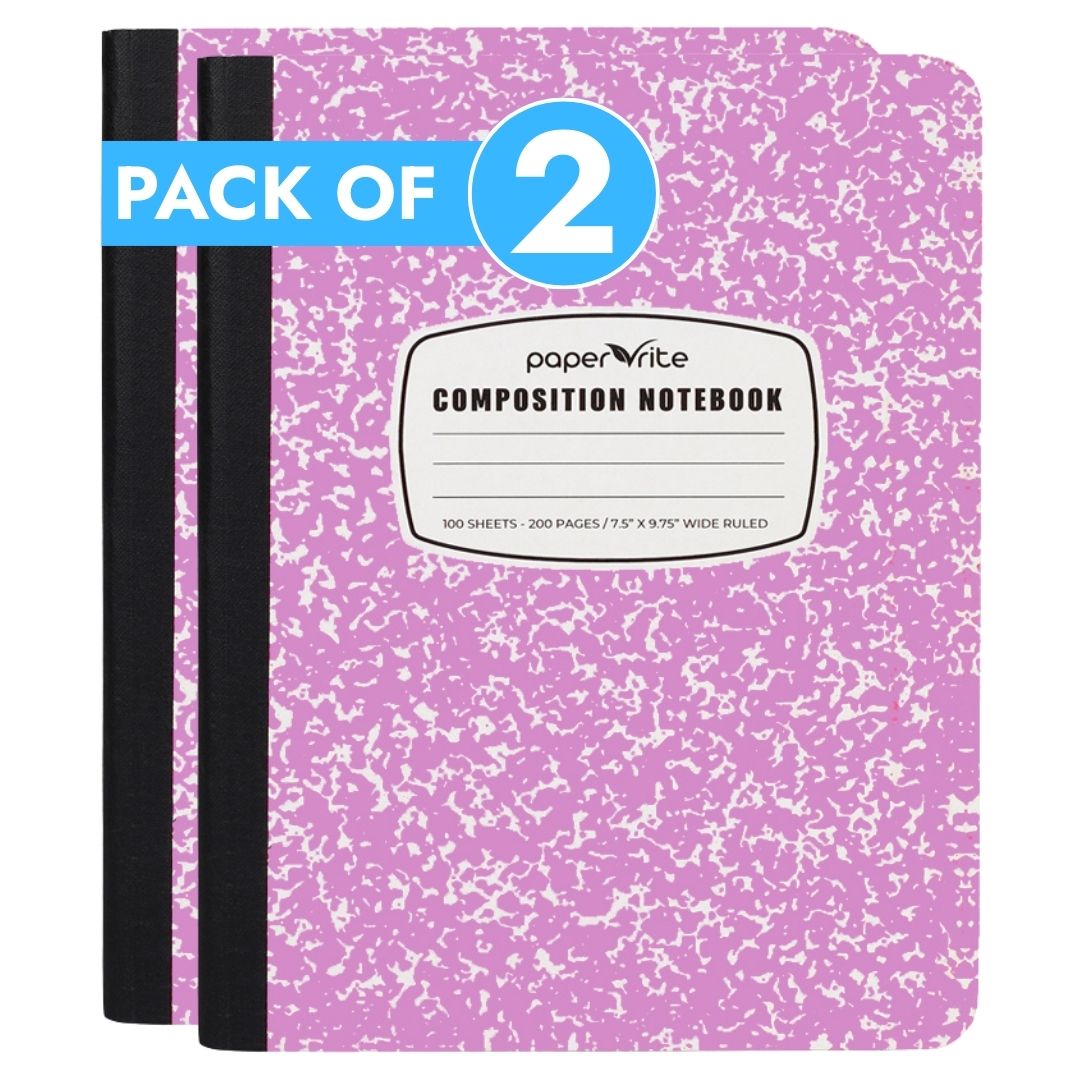 Composition Notebook | Wide Ruled | Pastel Pink | Pack of 2