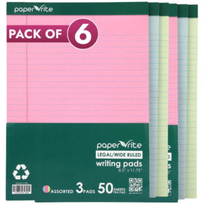 Paper Rite | Writing Pads | Pack of 6