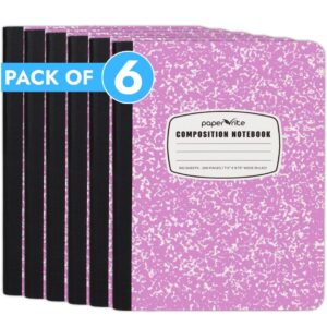 Composition Notebook | Wide Ruled | Pastel Pink | Pack of 6