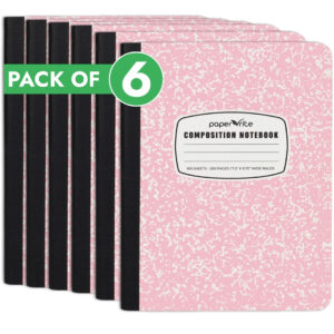Composition Notebook | Wide Ruled | Light Pink | Pack of 6