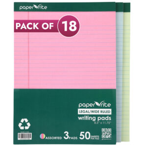 Paper Rite | Writing Pads | Pack of 18